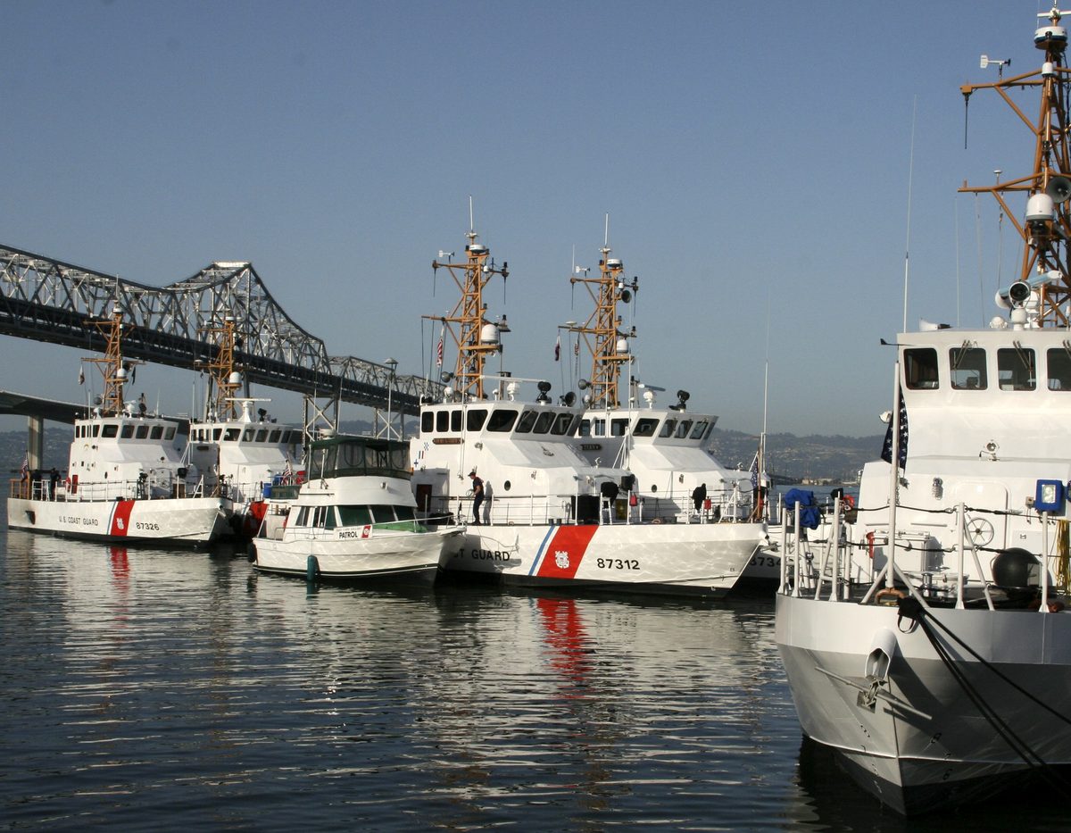 Coast Guard crew at sea where coast guard pay during government shutdown affects active-duty households