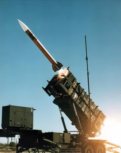 Patriot missile system launch image illustrating regional air and missile defense operations
