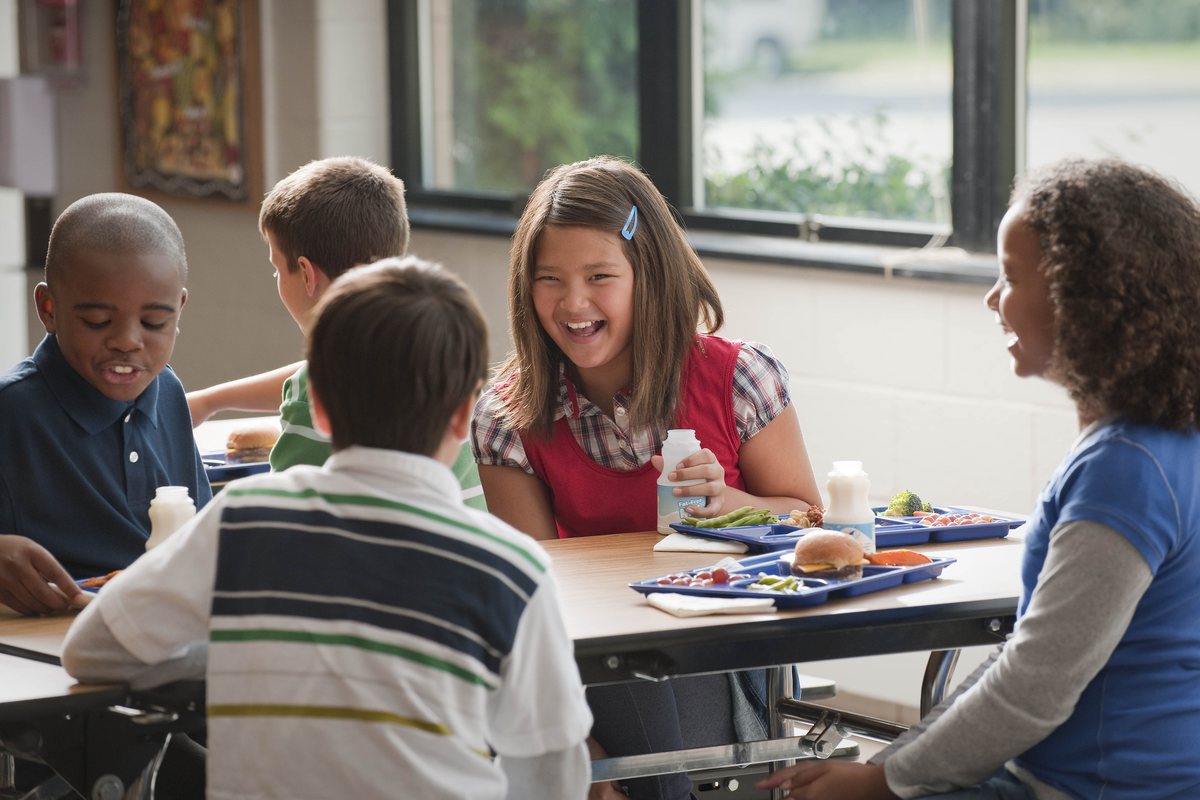 Prepared student meal tray for school lunch government shutdown contingency planning
